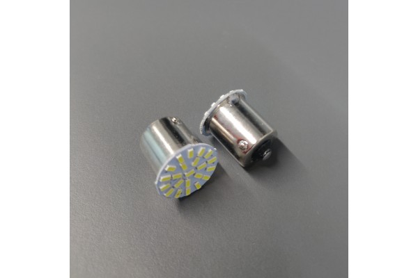 Ba15s 1156 P21W 22SMD 12V LED Білий