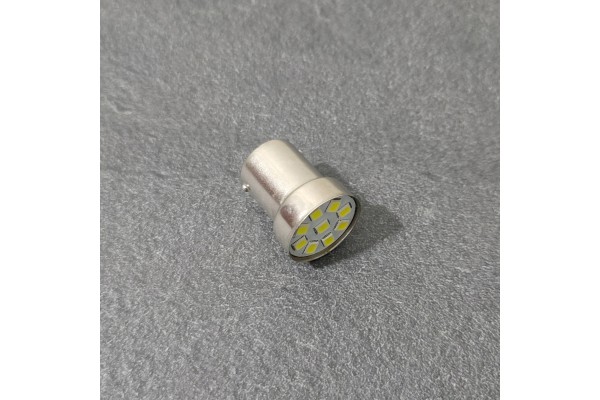 Ba15s 1156 P21W 9SMD 3020 12V LED Білий