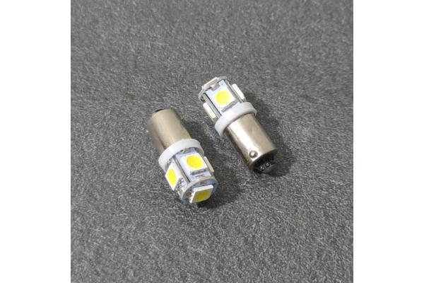 BA9S 5SMD 5050 T4W LED Білий
