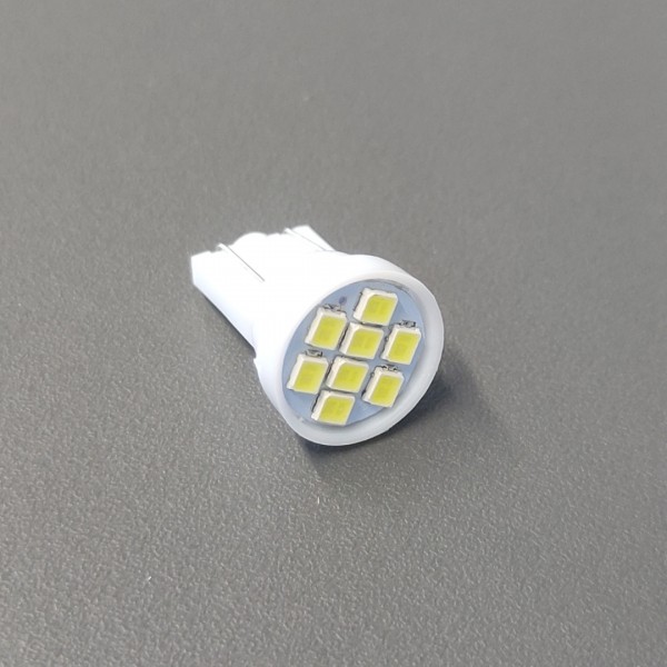 T10 W5W W2.1x9.5d 8smd 1206 LED Білий