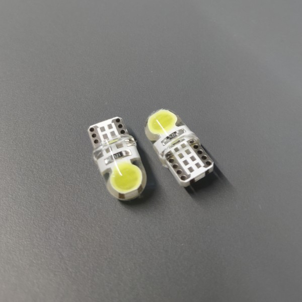 T10 W5W W2.1x9.5d 8SMD COB Canbus LED Білий