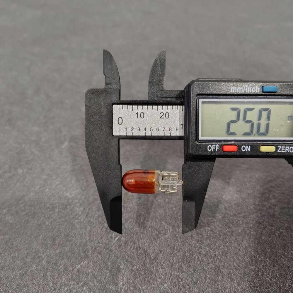 T10 WY5W W2.1x9.5d 12V 5W Бурштиновий