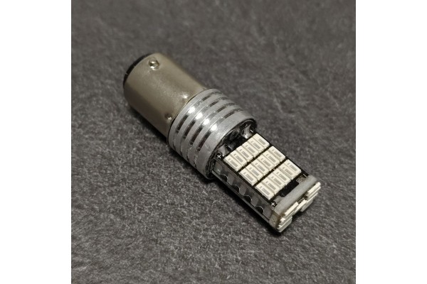 Bay15d 1157 P21/5W 45 SMD 12V 24V LED Червоний