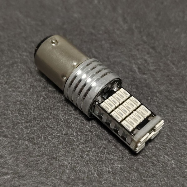 Bay15d 1157 P21/5W 45SMD 12V 24V LED Червоний